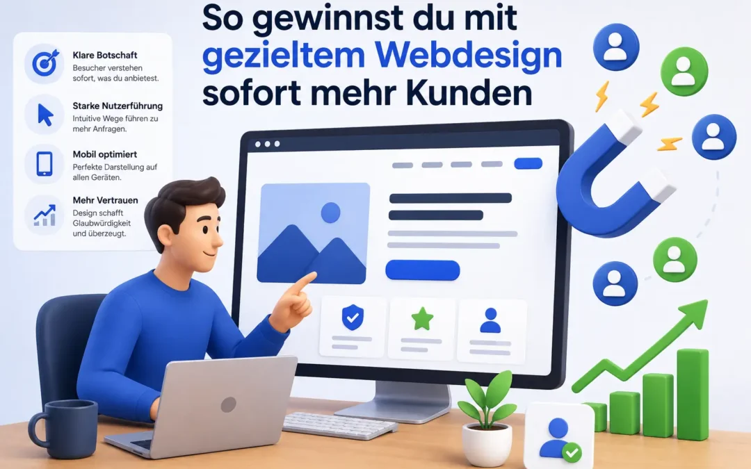 So gewinnst du mit gezieltem Webdesign sofort mehr Kunden