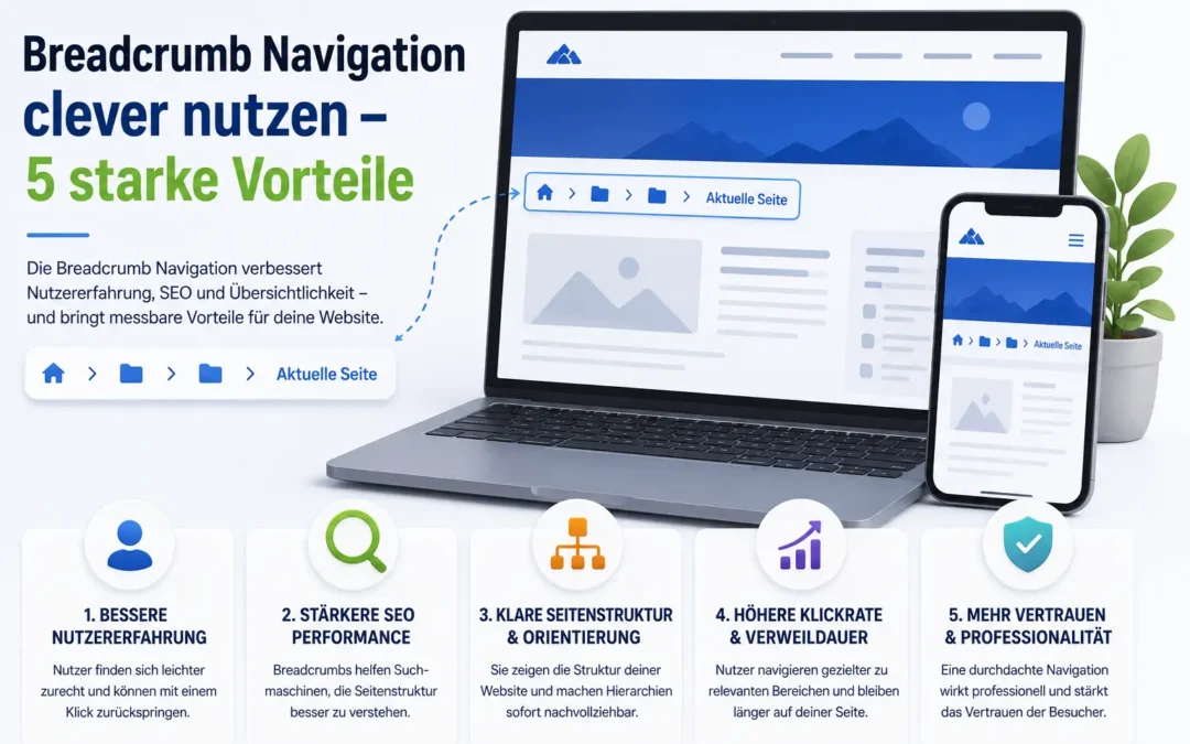 Breadcrumb Navigation clever nutzen – 5 starke Vorteile