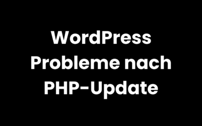 PHP-Update: WordPress-Fehler einfach beheben