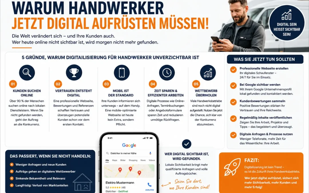 Warum Handwerker jetzt digital aufrüsten müssen!