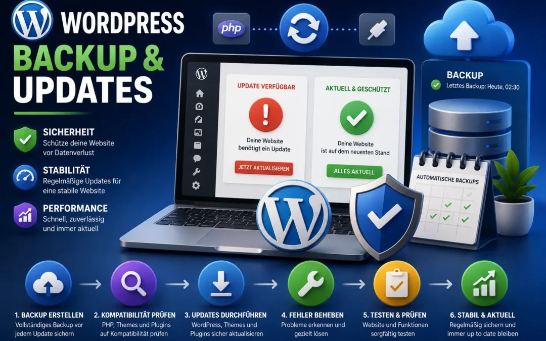 WordPress Backup & Updates: Warum regelmäßige Wartung unverzichtbar ist