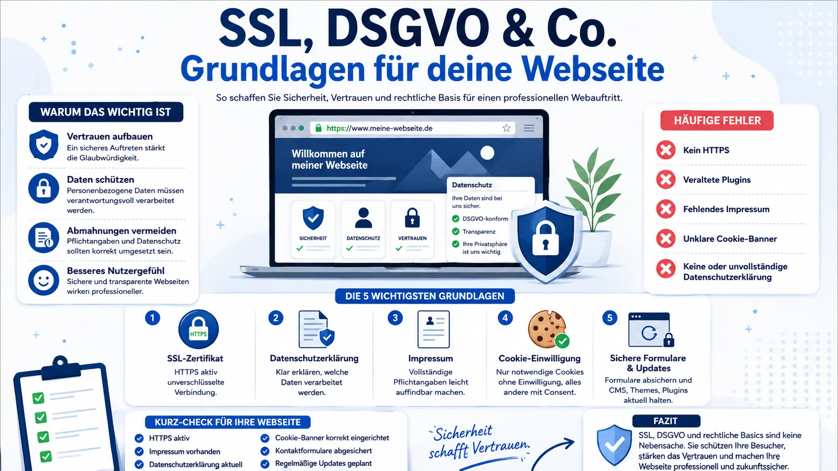 Webdesign Blog für mehr digitale Sichtbarkeit 63 SSL, DSGVO & Co. – Grundlagen für deine Webseite