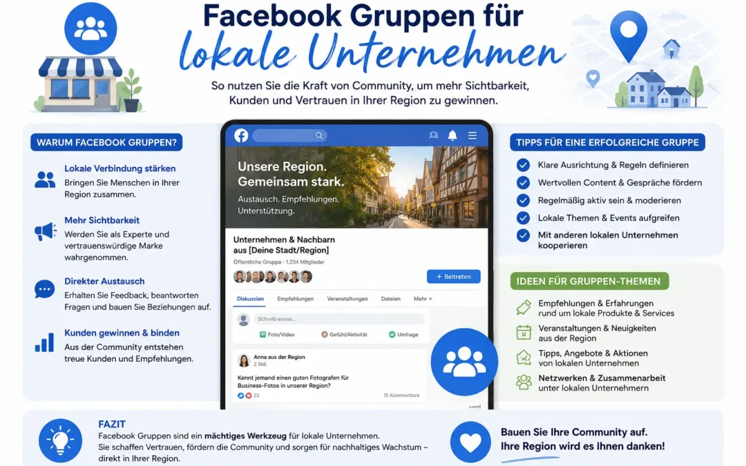 Facebook Gruppen für lokale Unternehmen