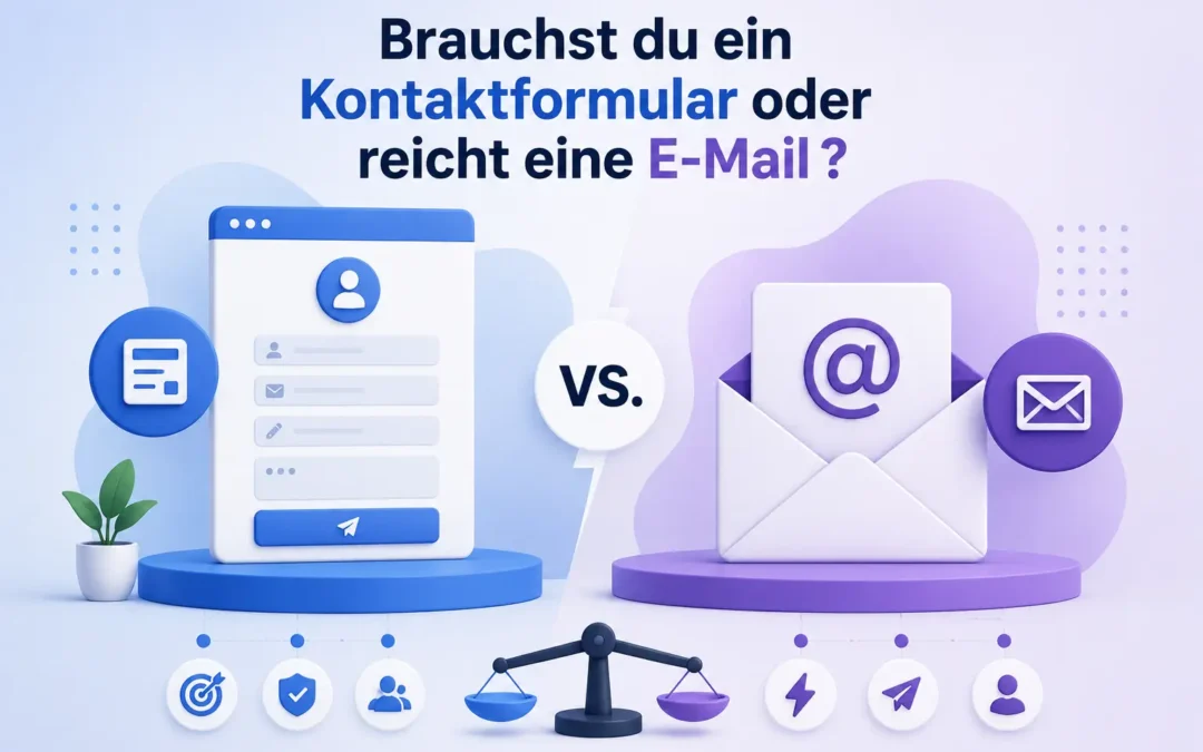 Brauchst du ein Kontaktformular oder reicht eine E-Mail ?