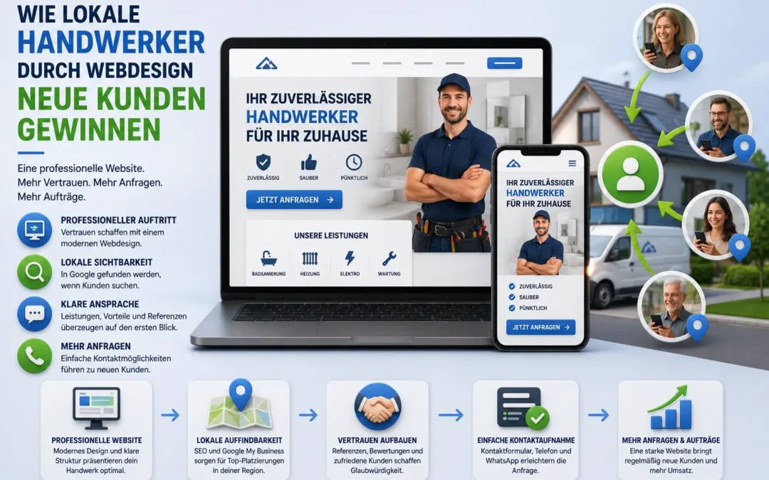 Wie lokale Handwerker durch Webdesign neue Kunden gewinnen