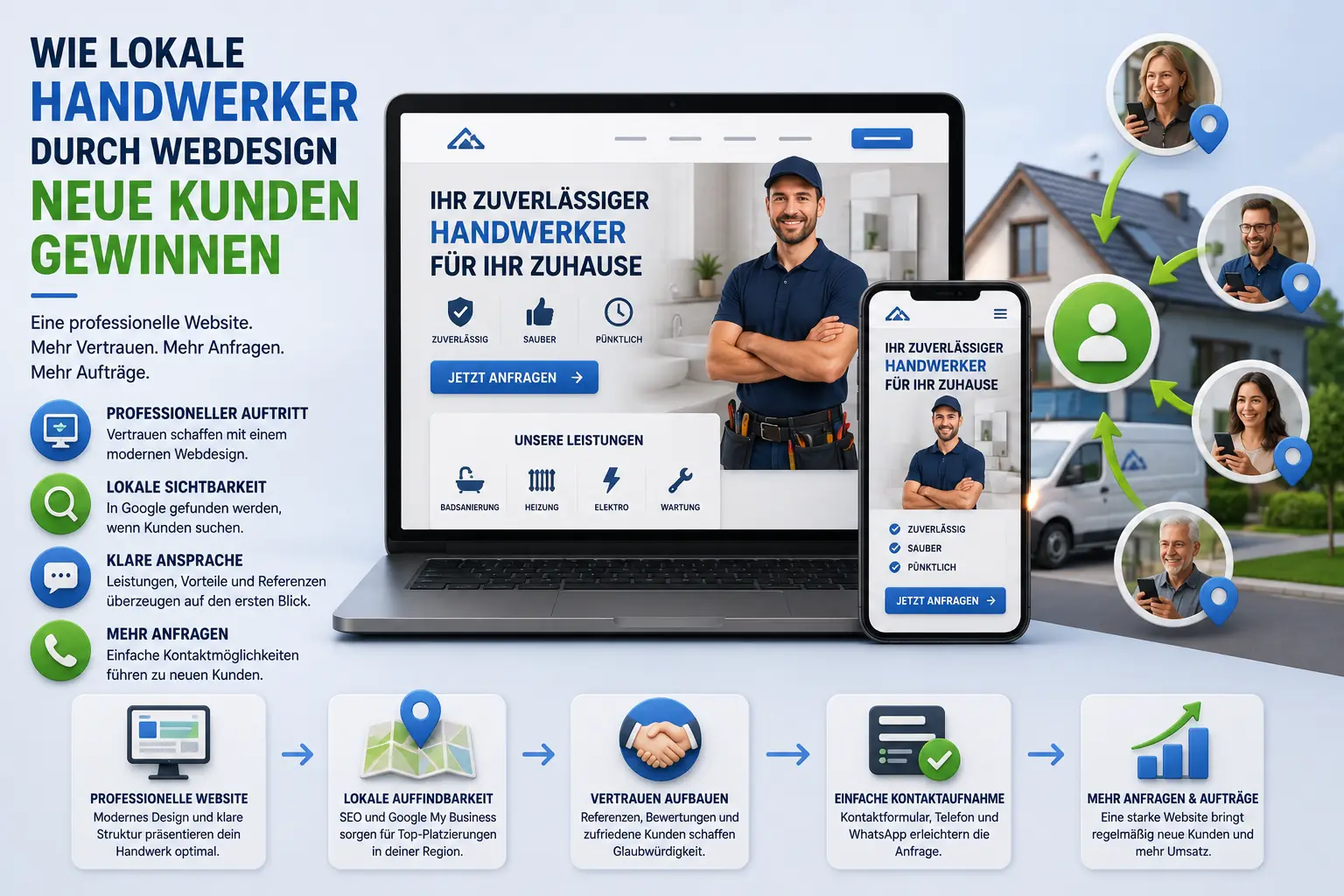 Webdesign Blog für mehr digitale Sichtbarkeit 57 Wie lokale Handwerker durch Webdesign neue Kunden gewinnen