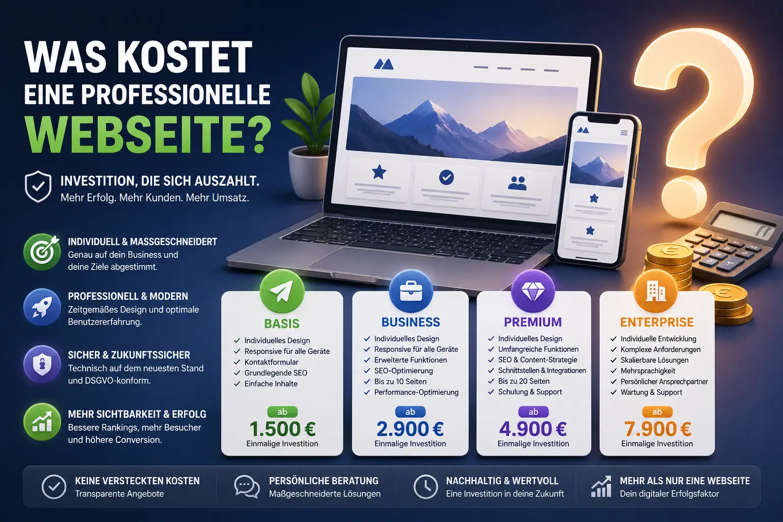 Webdesign Blog für mehr digitale Sichtbarkeit 54 Webseite Kosten: Was kostet eine professionelle Webseite?