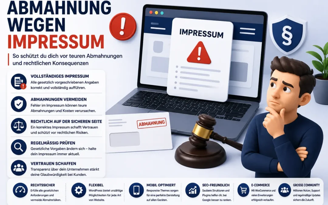 Abmahnung Impressum: Was du jetzt ändern musst