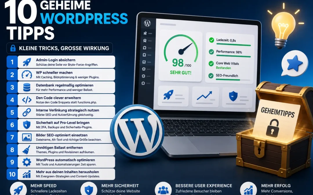 10 geheime WordPress Tipps für deine perfekte Website