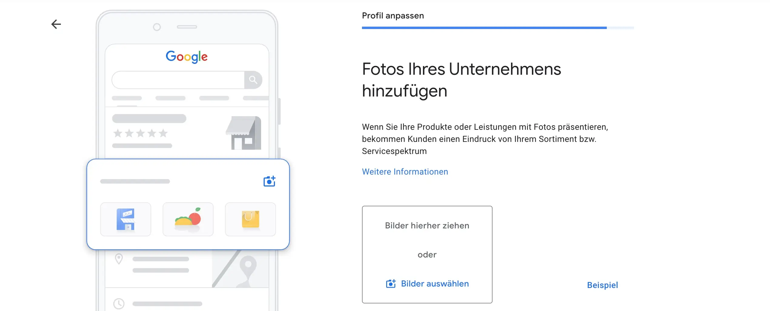 Fotos zum Google Unternehmensprofil hinzufügen – Produkte, Leistungen und Atmosphäre sichtbar machen