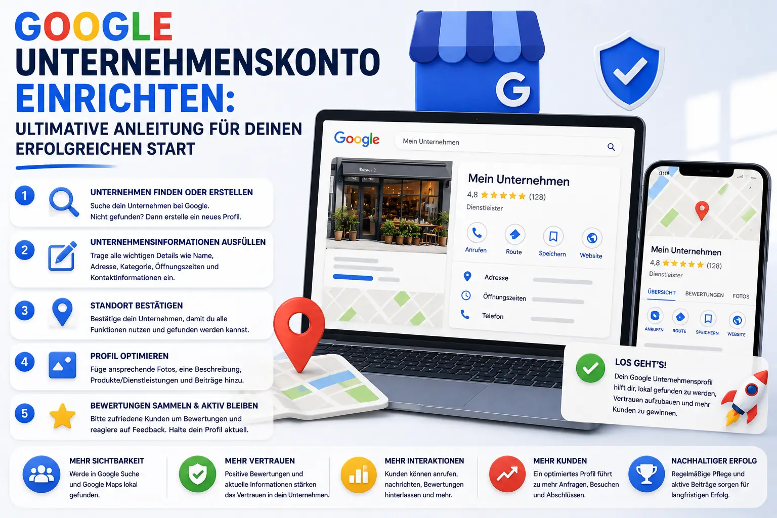Webdesign Blog für mehr digitale Sichtbarkeit 44 Google Unternehmenskonto einrichten: Ultimative Anleitung für deinen erfolgreichen Start