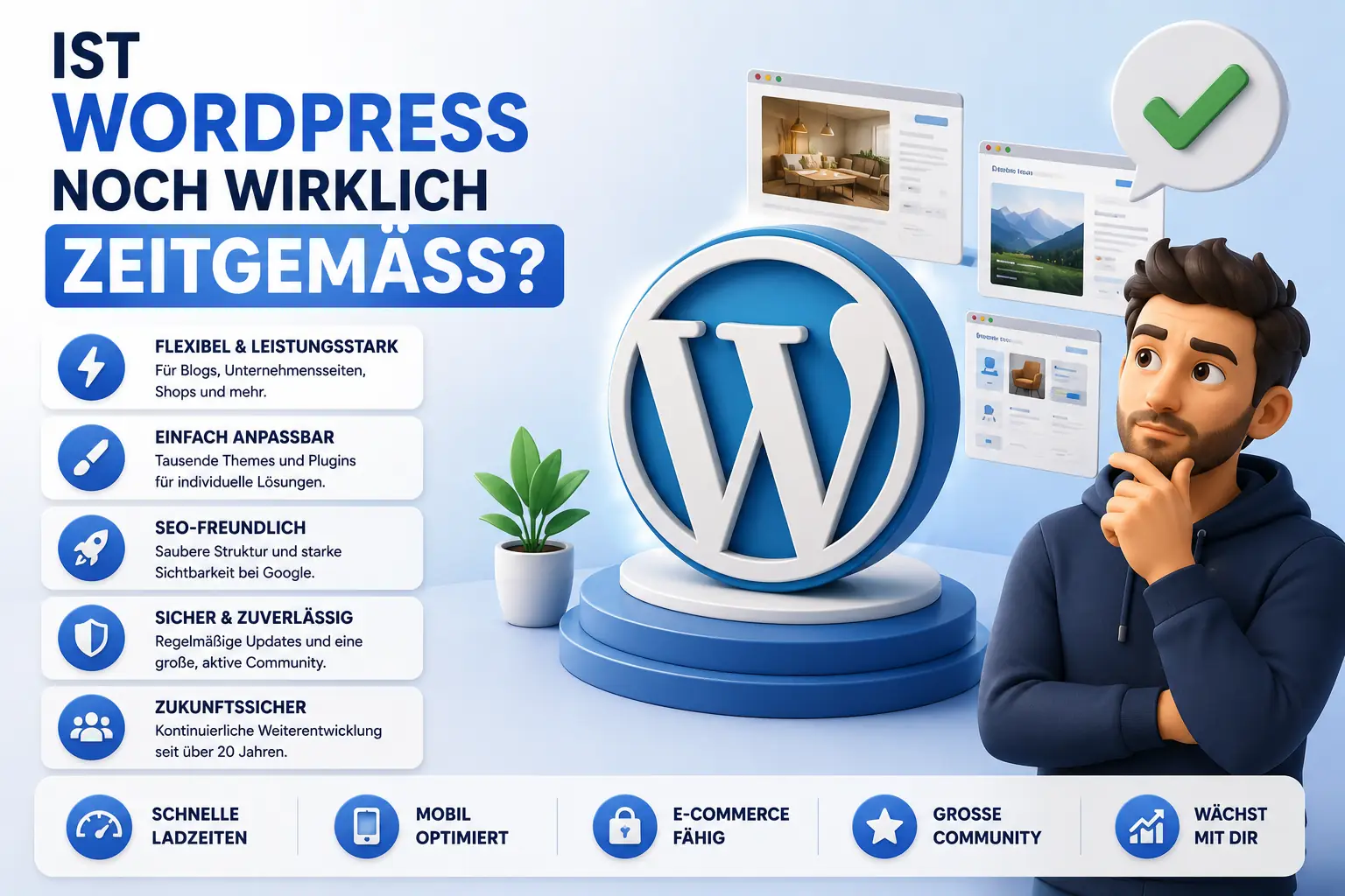Webdesign Blog für mehr digitale Sichtbarkeit 46 Ist WordPress 2026 noch wirklich zeitgemäß? Ehrliche Analyse