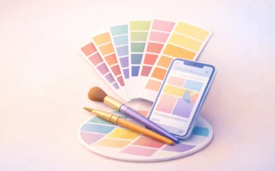 Webdesign Blog für mehr digitale Sichtbarkeit 40 Die beste Farbkombinationen für deine Webseite | 3 Canva Tipps