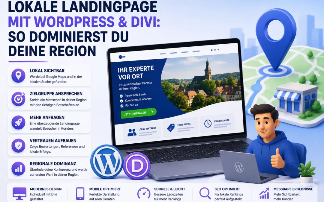 Lokale Landingpage mit WordPress & Divi: So dominierst du deine Region