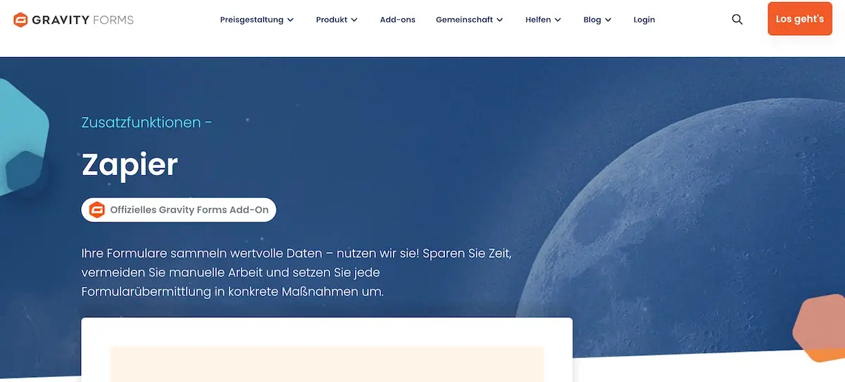 Zapier-Integration für Gravity Forms Gravity Forms Zapier Add-On zur Automatisierung von Formularprozessen