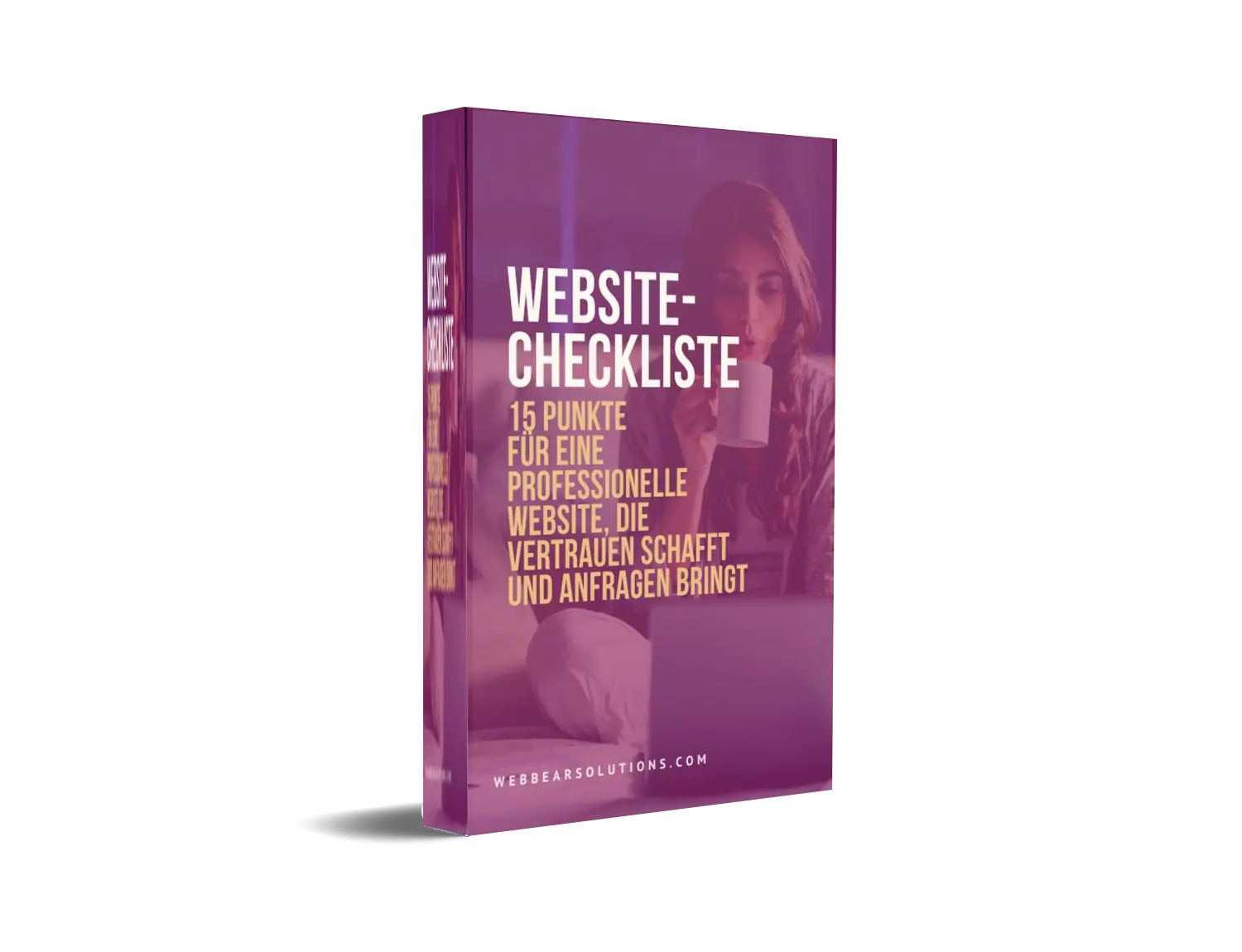Website-Checkliste als E-Book mit 15 Punkten für eine professionelle Website, die Vertrauen und Anfragen schafft