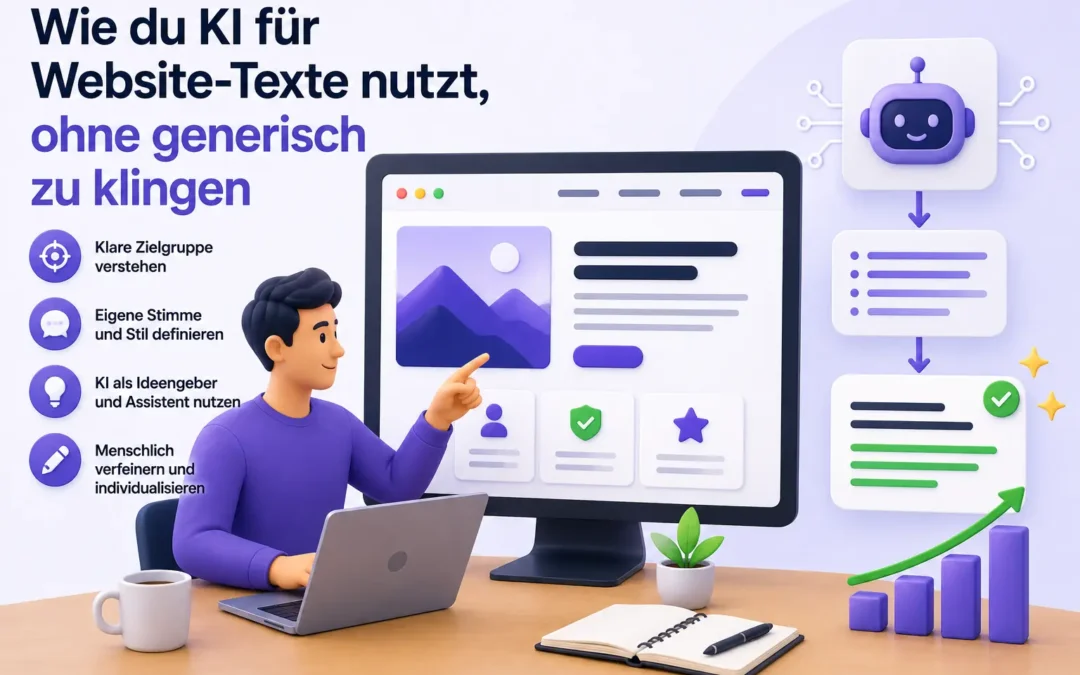Wie du KI für Website Texte nutzt, ohne generisch zu klingen