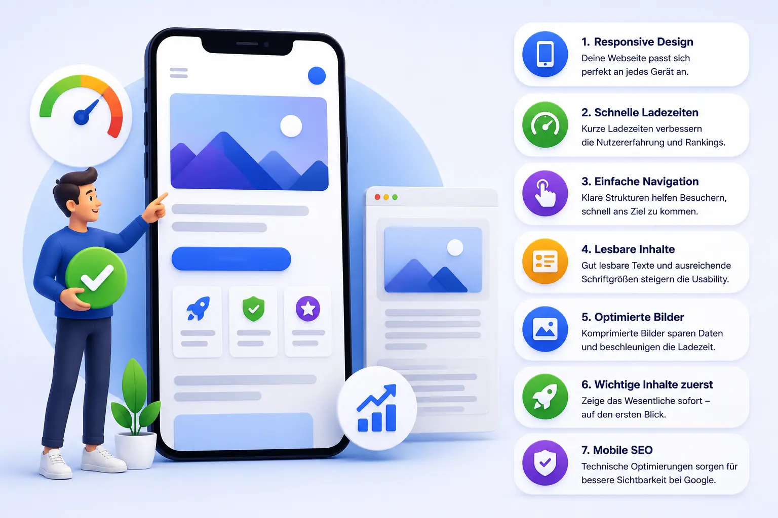 Mobile Optimierung: 7 starke Tipps für deine Webseite