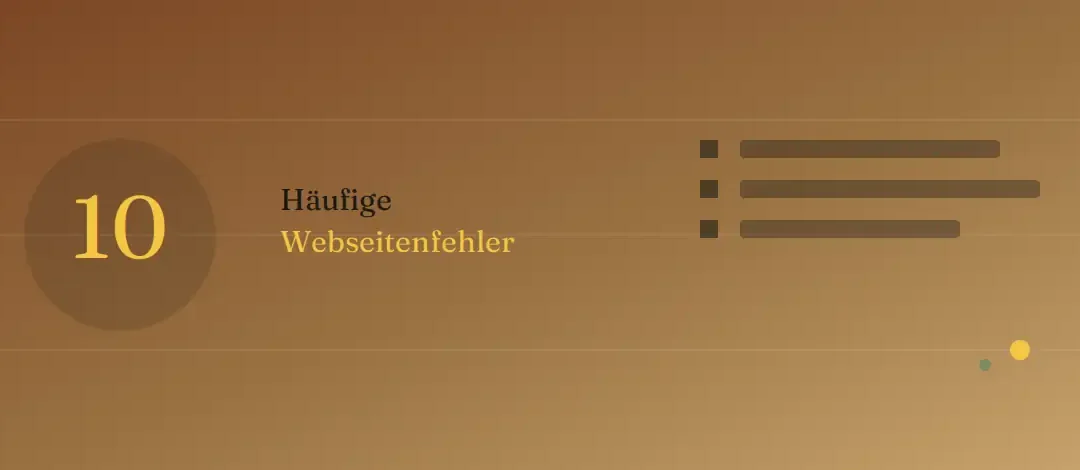 Webseitenfehler: 10 häufige Fehler auf Webseiten
