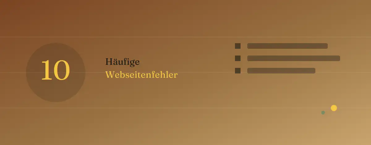 Webdesign Blog für mehr digitale Sichtbarkeit 41 Webseitenfehler: 10 häufige Fehler auf Webseiten