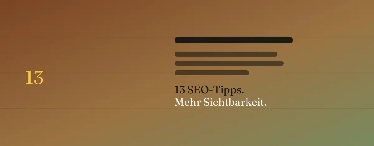 Webdesign Blog für mehr digitale Sichtbarkeit 46 Google Ranking: 13 einfache SEO Tipps um deine Sichtbarkeit zu erhöhen