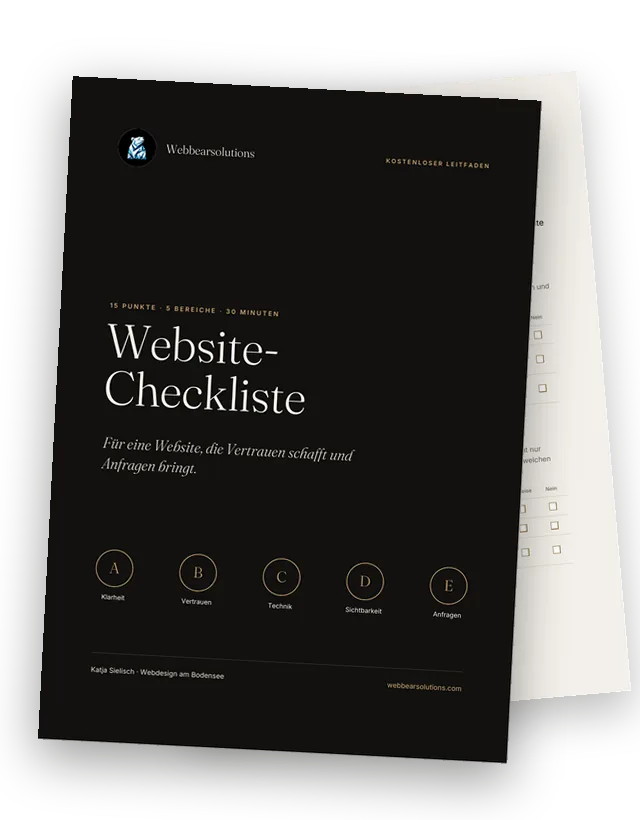 Website-Checkliste: 15 Punkte für mehr Vertrauen und Anfragen