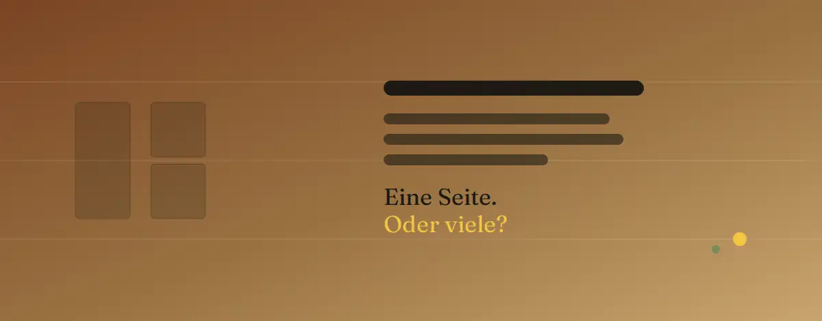 Webdesign Blog für mehr digitale Sichtbarkeit 48 Onepager vs. Mehrseitige Webseite – Was passt zu deinem Business?