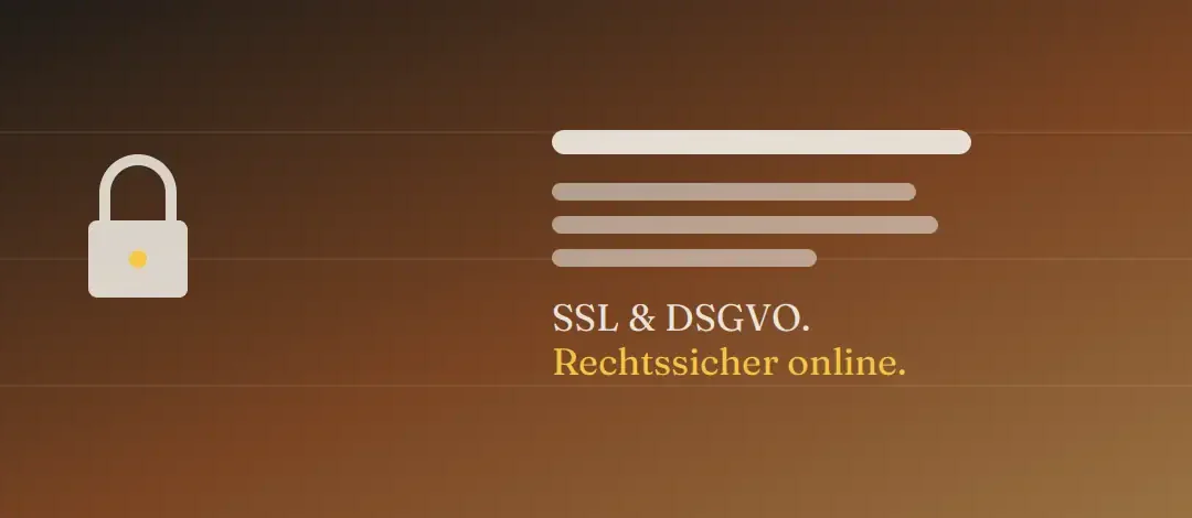 SSL, DSGVO & Co. – Grundlagen für deine Webseite