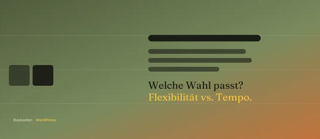 WordPress oder Baukasten? Warum die Wahl entscheidend ist